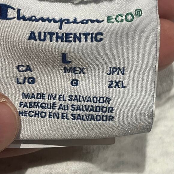 Powercycle Milwaukee Women Large Champion Gray Long Sleeve Sweatshirt - Picture 4 of 6